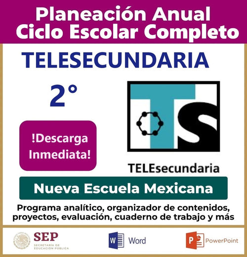 Planeación Ciclo Completo - 2° de Telesecundaria