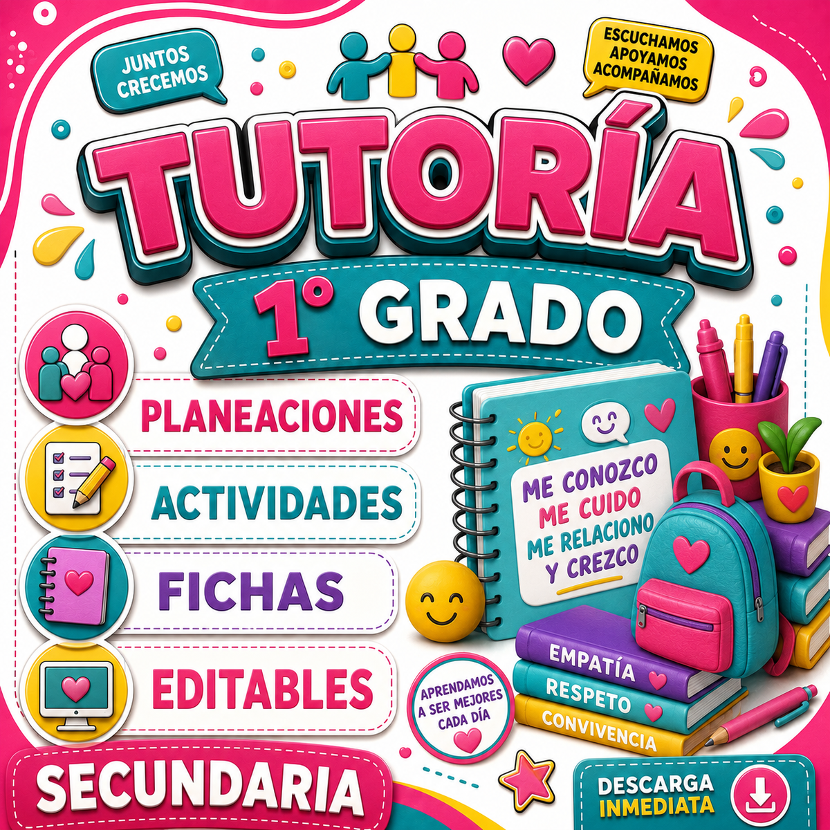 Tutoría y Educación Socioemocional 1° Grado de Secundaria