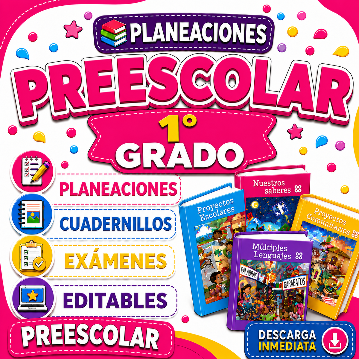 Preescolar Paquete 1° Grado - Planeación Ciclo Completo