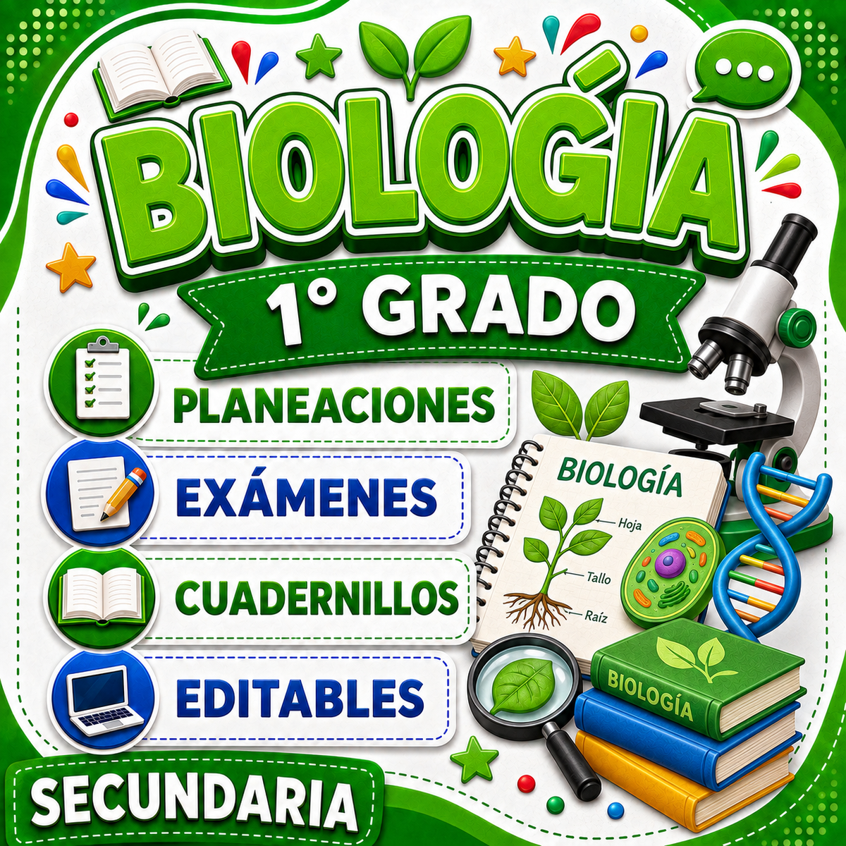 Biología Ciencias Paquete 1° de Secundaria