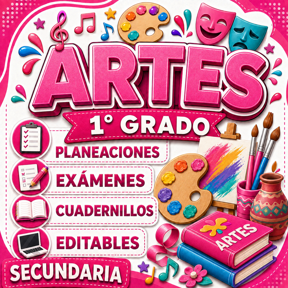 Artes Paquete 1° Grado de Secundaria