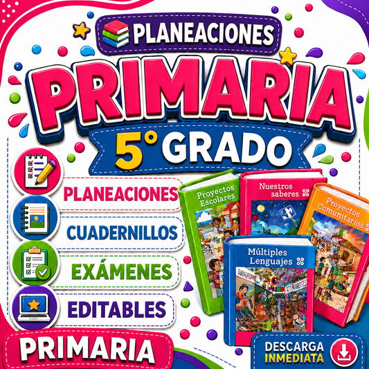 Primaria Paquete NEM 5° Grado (2026 - 2027)