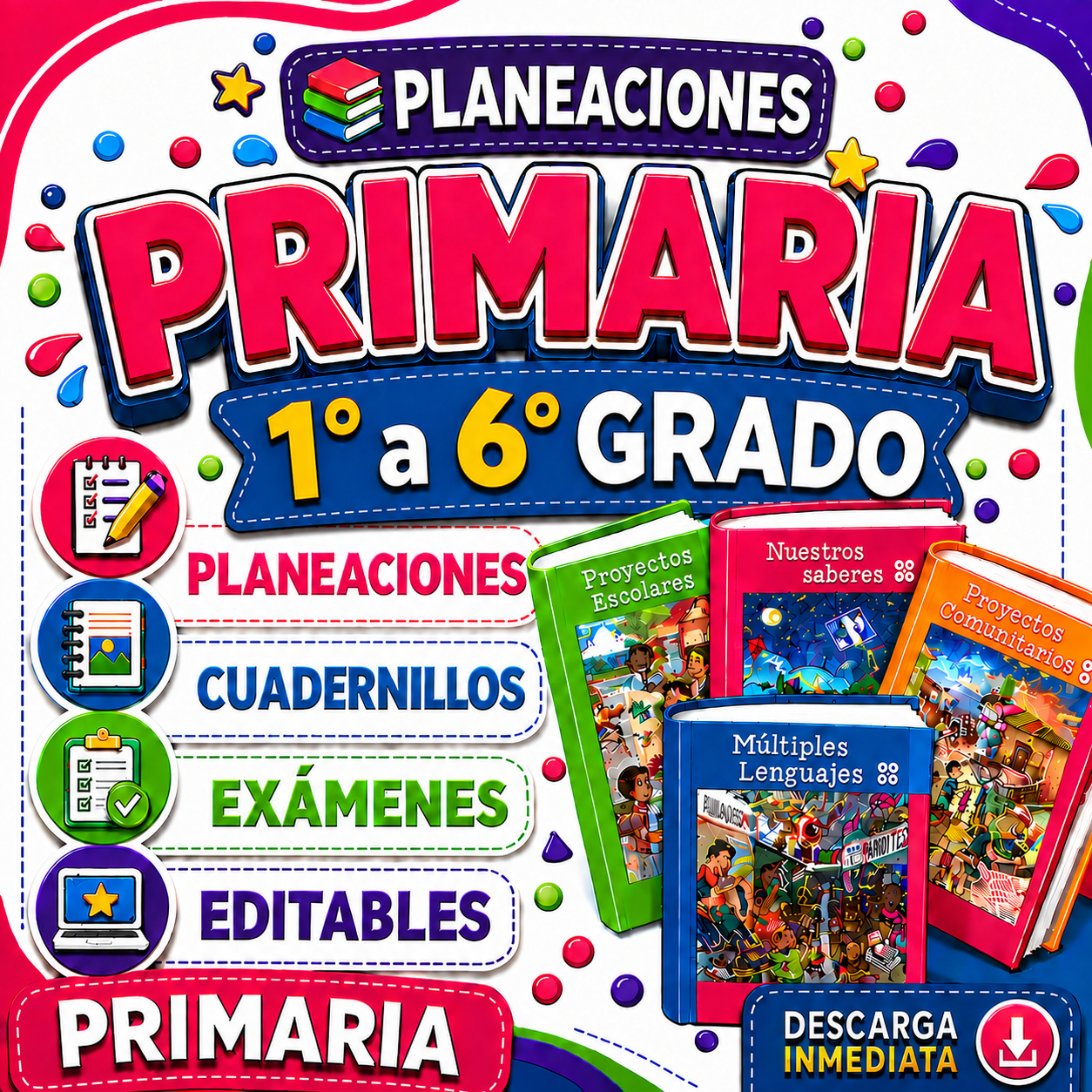Primaria Paquete NEM (1° a 6°) Todos los Grados