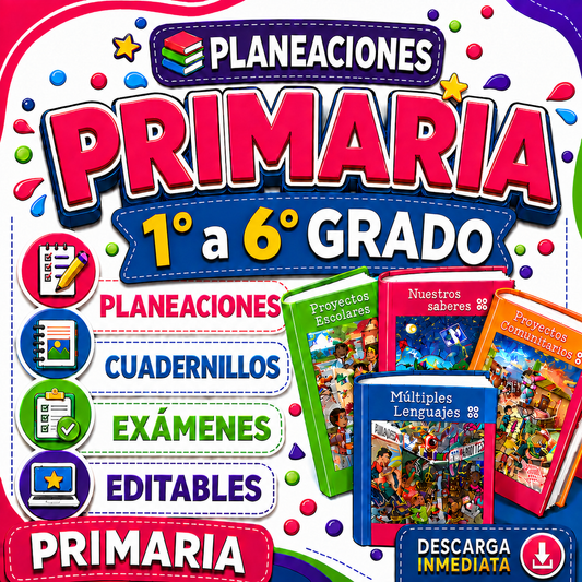 Primaria Paquete NEM (1° a 6°) Todos los Grados