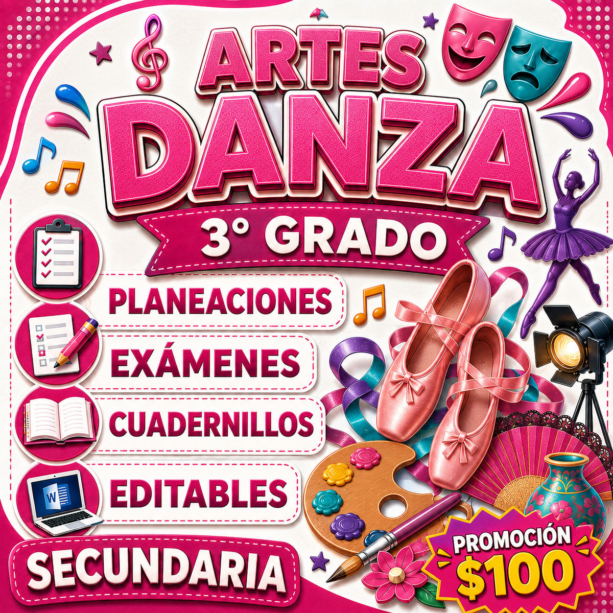 Artes Danza Paquete 3° Grado de Secundaria
