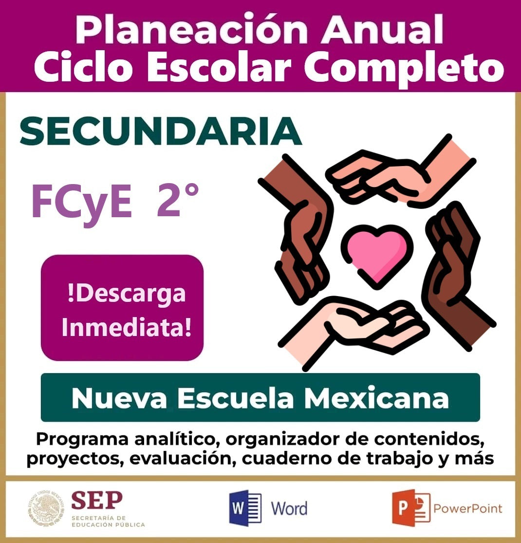 Planeación Ciclo Completo Formación Cívica y Ética 3° Secundaria