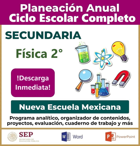 Planeación Ciclo Completo Ciencias Biología 1° Secundaria