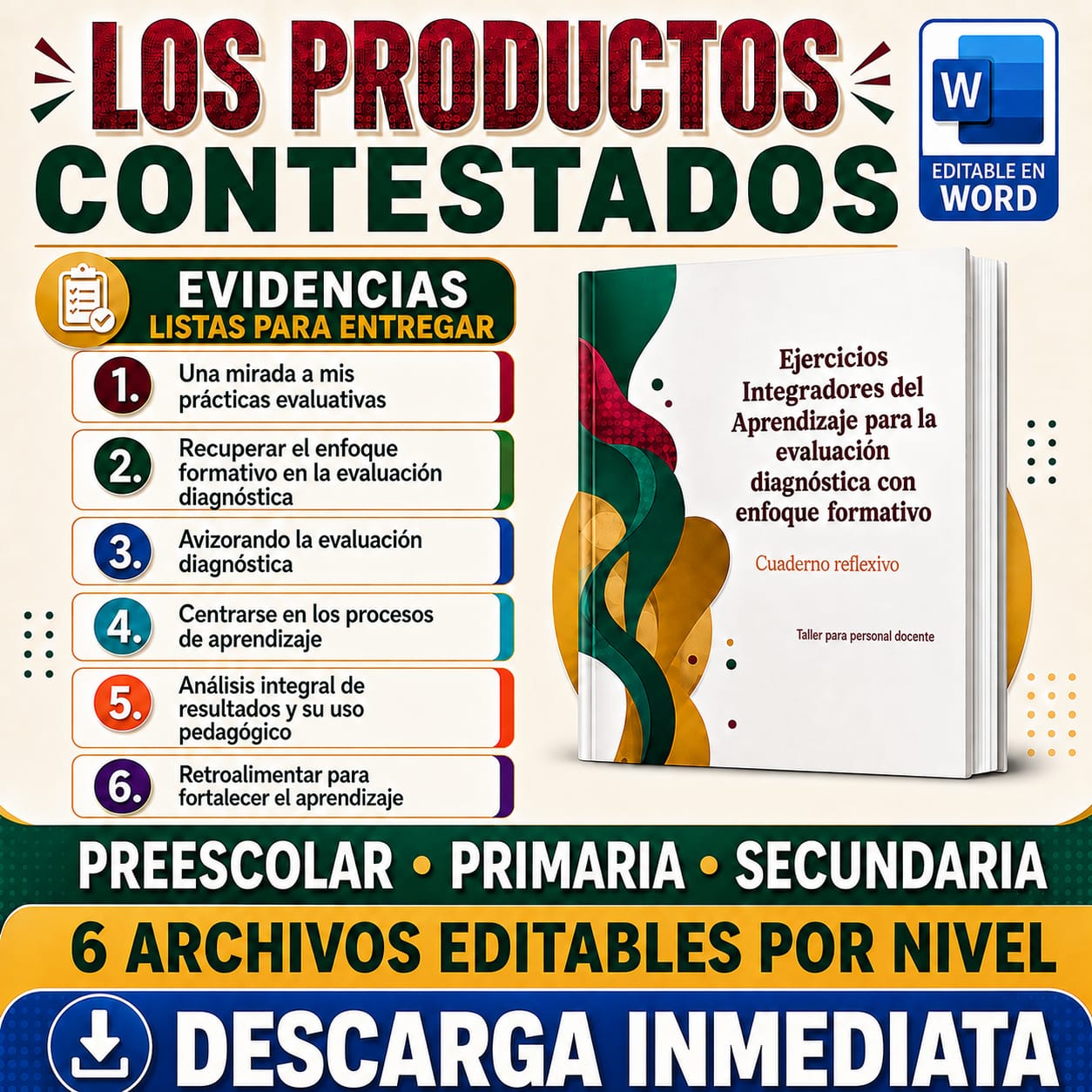 TALLER Evaluación Diagnóstica EIA Aprendizajes Integradores 2026 Contestado (Docentes)